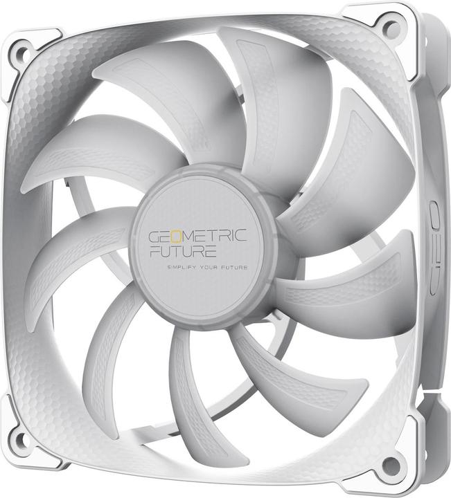 Actual product image Geometric Future Squama 2501W RGB fan - 120 mm, white (120 mm, 1 x)