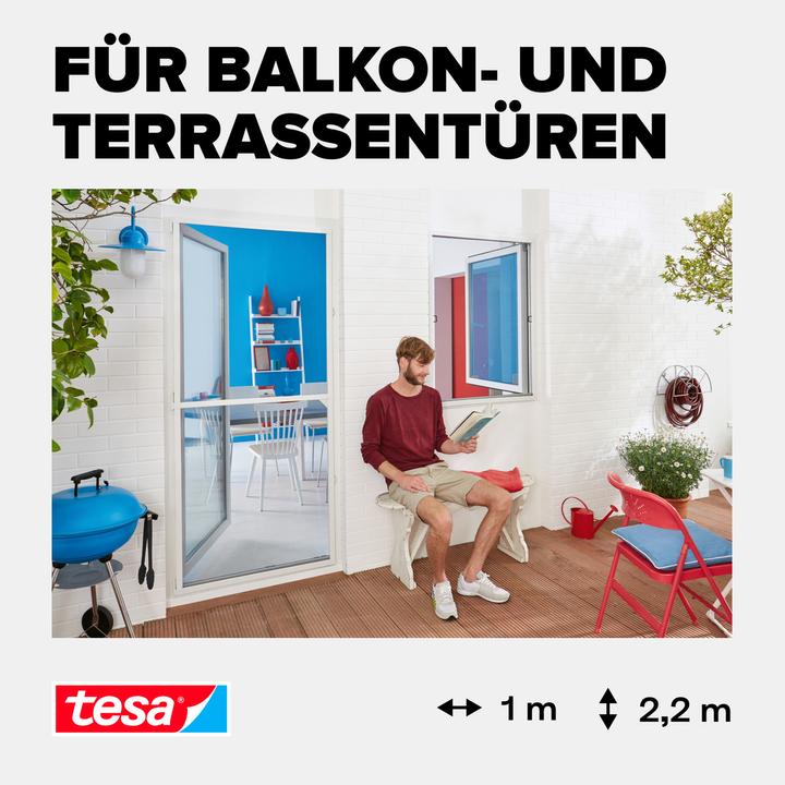 Actual product image tesa Insect screen Alu COMFORT for doors, insect screen (100 x 220 cm)