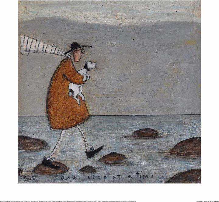 Image du produit Sam Toft Tableau mural One Step At A Time (40 x 40 centimètres)
