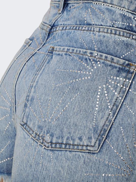 Immagine prodotto Only ONLGABI Hohe Taille Normal geschnitten Jeans-Shorts Jeans-Shorts (S)