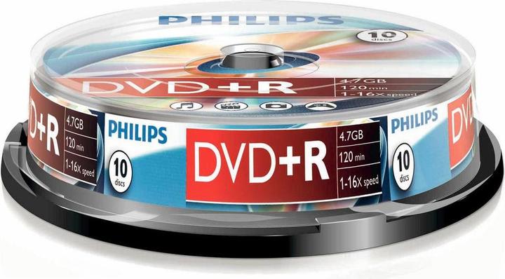 Immagine prodotto Philips 1x10 DVD+R 4.7GB 16x SP (10 x)