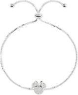 Peers Hardy Minnie Mouse stone set charm friendship slider Bracelet