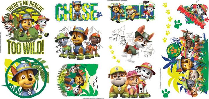 Actual product image Paw Patrol - Jungle Peel And Stick Wall Decals