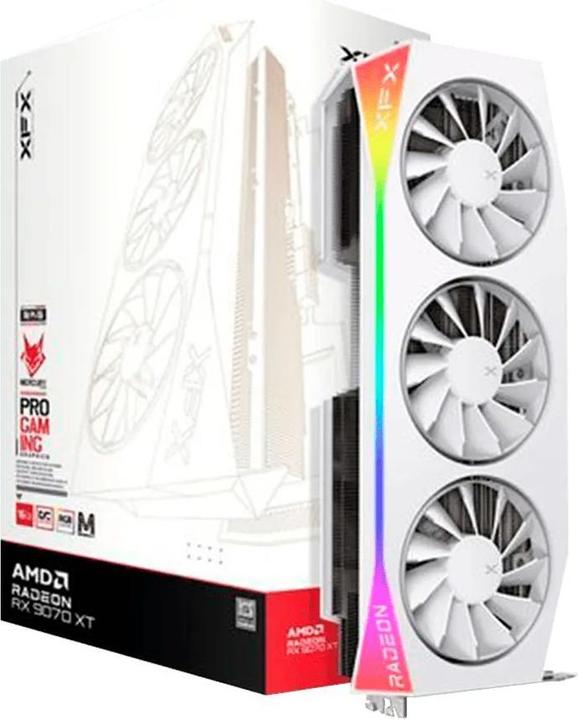 Produktbild XFX Mercury Radeon RX 9070 XT OC White Magnetic Air Edition (16 GB)