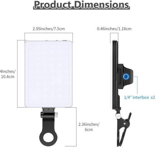 Produktbild Neewer Selfie lamp NL-60AI Bi Color LED