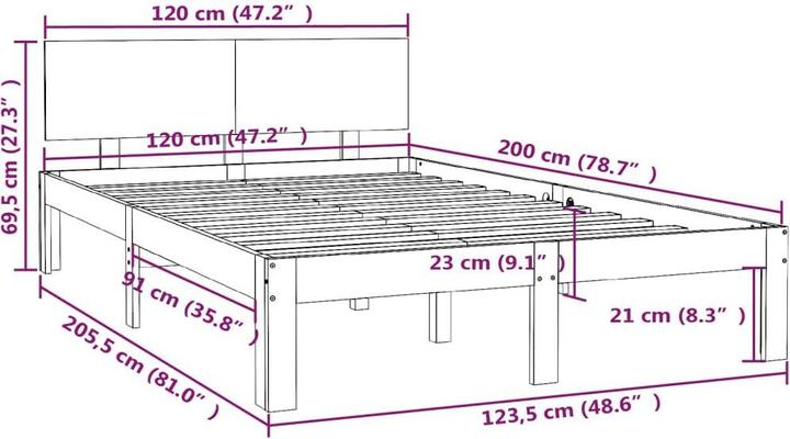 Produktbild VidaXL Valina (120 x 200 cm)