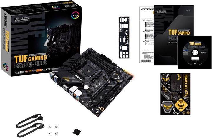 Actual product image ASUS TUF GAMING B550M-PLUS (AM4, AMD B550, mATX)