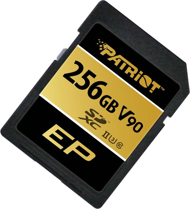 Image du produit Patriot EP SDXC 256 GB Class 10 UHS-II U3 V90 (256 Go, SDXC, U3, UHS-II)