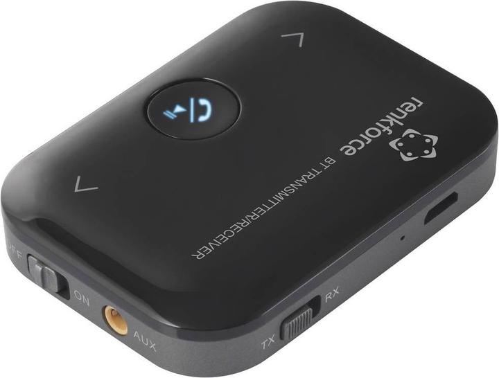 Immagine prodotto Renkforce Trasmettitore e ricevitore audio Bluetooth con batteria e microfono (Trasmettitore e ricevitore)