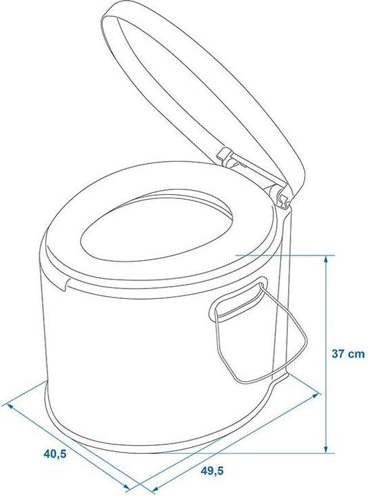 Produktbild ProPlus Tragbare Toilette