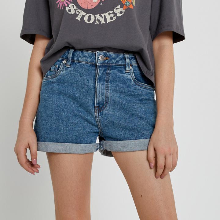 Produktbild La Redoute Collections Jeansshorts mit hohem Bund (140)
