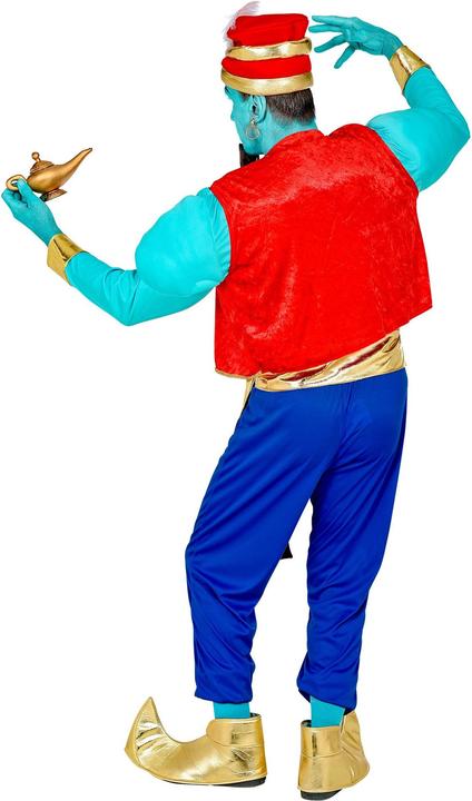 Image du produit Widmann 1001 Nacht Aladin Flaschengeist Kostüm mit Muskelhemd, Weste, Hose, Schärpe, Schuhüberzieher, Turban (XXL)