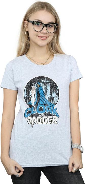 Actual product image Womens/Ladies Cloak And Dagger Retro Cotton T-Shirt (XL)