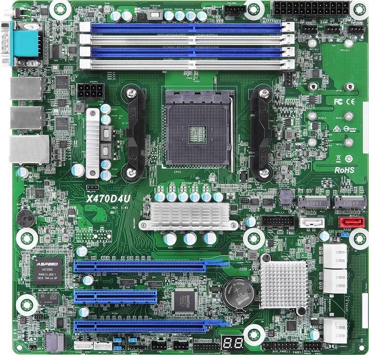 AsRock Rack X470D4U (AM4, AMD X470, mATX)