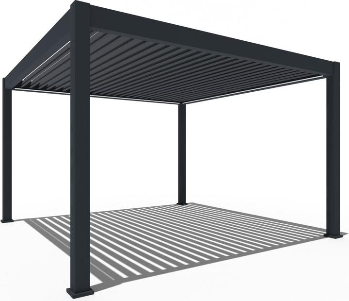 Produktbild Weide elektrische Pergola 4x4m Anthrazit mit LED (400 cm, 400 cm)