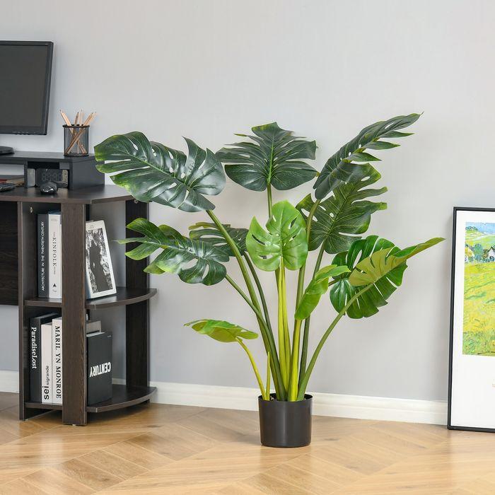 Immagine prodotto Swisshandel24 Pianta d'appartamento Pianta artificiale da ufficio Pianta decorativa da 110 cm in vaso di plastica (110 cm)