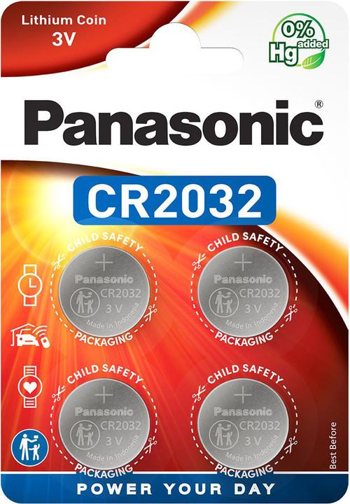 Produktbild Panasonic Lithium Power CR2032 (4 Stk., CR2032, 220 mAh)