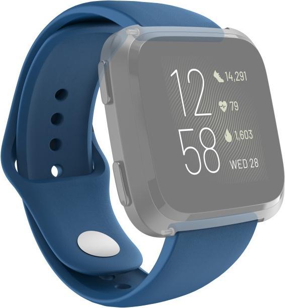 Produktbild Hama 00086231 Smartwatch-Zubehör Band Blau Silikon (Silikon, Rostfreier Stahl)