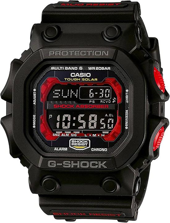Casio GXW-56-1AER (Funkuhr, Sportuhr, Schrittzähler, Lünette drehbar links, Geschenkset, Uhr mit Schmuckstein, Digitaluhr, Mondphasenuhr, Taschenuhr, Chronometer, 54 mm)