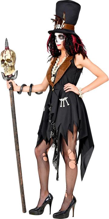 Produktbild Widmann Voodoo Priester Damenkostüm Kleid und Hut (XS)