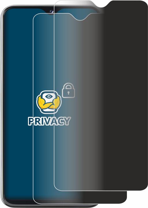 Productafbeelding BROTECT Anti-spionnetje privacyfolie Beschermfolie tegen blauw licht (2 Stuk, Samsung Galaxy A20e)