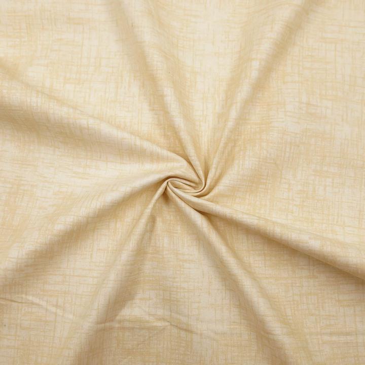 Actual product image Stoffrestposten Cotton - Discreet checks in ecru - Minimum selling quantity: 1 metre