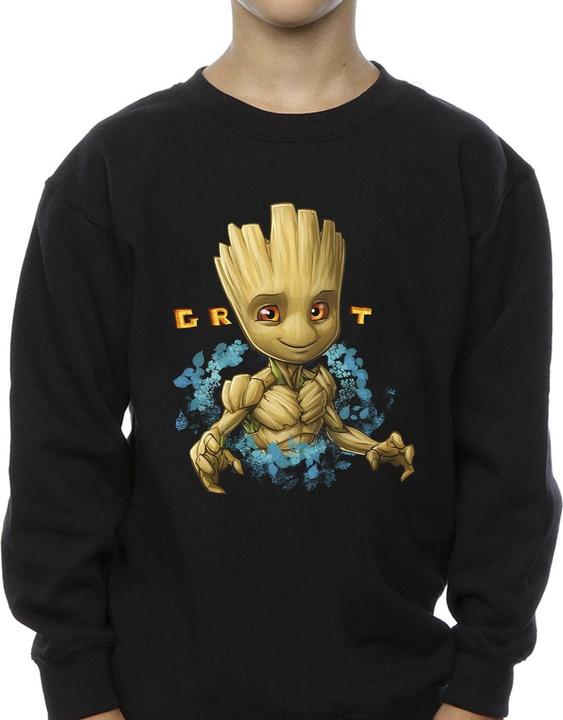 Actual product image Guardians of the Galaxy Boys Groot Flowers Sweatshirt (152, 158)