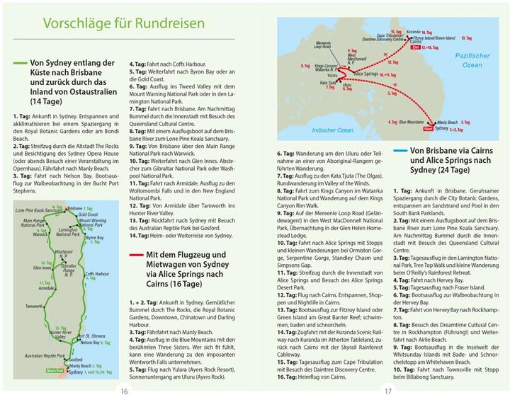 Actual product image Reise-Handbuch Reiseführer Australien, Der Osten und Tasmanien (German, Roland Music, 2023)