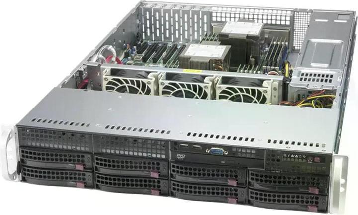 Immagine prodotto Supermicro SYS-620P-TRT, DDR4-SDRAM, SATA III, DVD-ROM, 120 W, Armadio (2U)