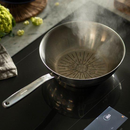 Immagine prodotto Fiskars Wok puro in acciaio (28 cm, Wok, Acciaio inossidabile)