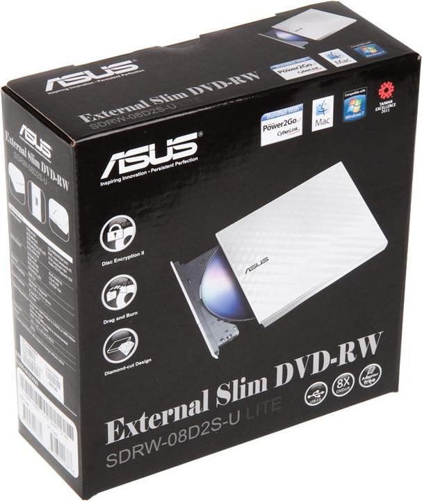 Produktbild ASUS SDRW-08D2S-U Lite (DVD Laufwerk, DVD Brenner)