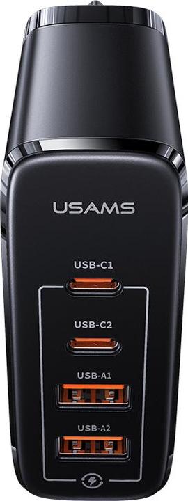 Actual product image Usams 4 Ports GaN Fast Charger (100 W)