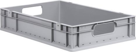 Produktbild Allit Aufbewahrungsbox ProfiPlus EuroEco O612, grau Eurobox aus PP, offene Griffe, widerstandsfähig gegen
