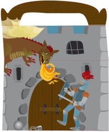 Produktbild DH-Konzept Drachen und Ritter Mitgebsel- / Snack Boxen