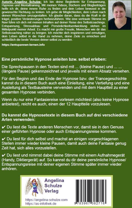 Produktbild Hypnosetexte zum Vorlesen und selber Zusammenstellen 6 (Deutsch, Angelina Schulze, 2023)