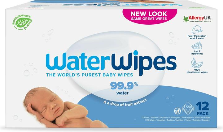WaterWipes Lingettes humides (720 pièce(s))