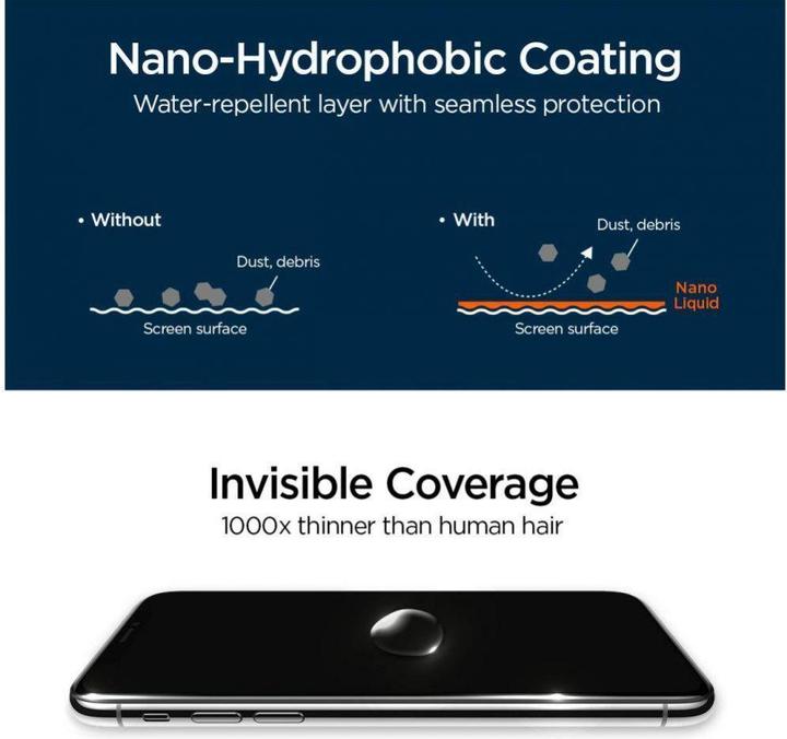 Produktbild Spigen Glas.tR Nano Liquid (1 Stück, Samsung Galaxy S9, Samsung Galaxy S9+)