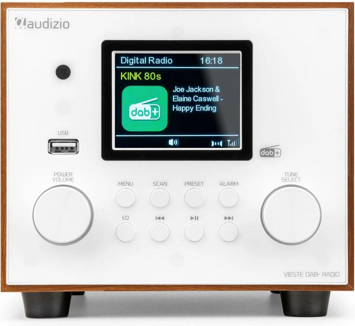 Immagine prodotto Audizio DAB+ Radio Vieste Weiss, Radio Tuner: FM, DAB+ (FM, DAB, Bluetooth)