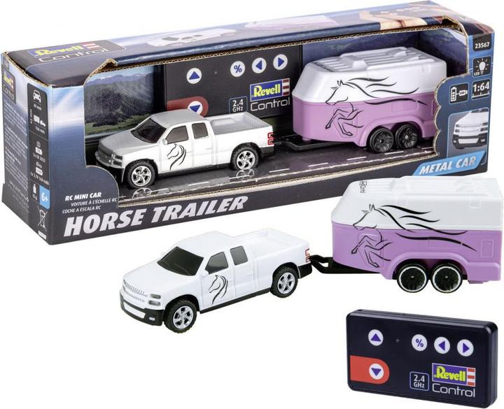Actual product image Revell Mini RC Car with Horse Trailer