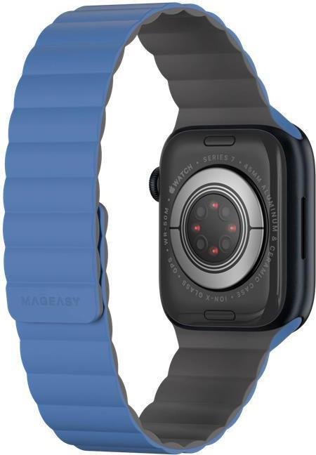 Immagine prodotto MagEasy Bracciale magnetico in silicone per Apple Watch 38/40/41 mm - Blu (38 mm, 41 mm, 40 mm, Silicone)