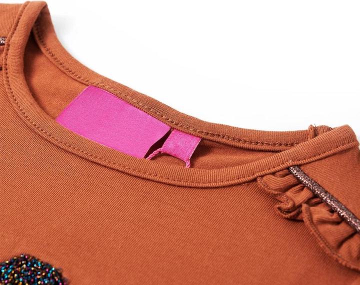 Immagine prodotto VidaXL Camicia da bambino a maniche lunghe Cognac 104,Materiale: 95 % cotone. 5 (104)