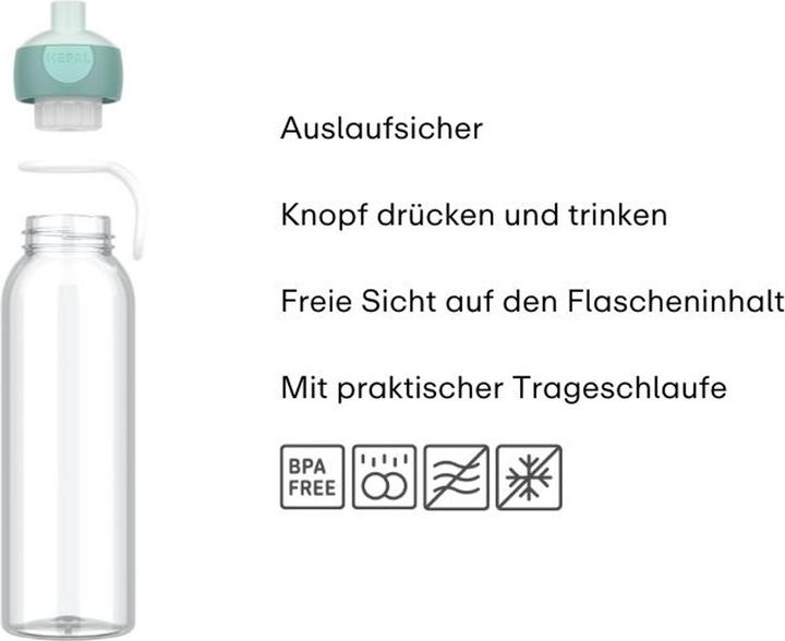 Actual product image Mepal Wasserflasche Pop-Up Campus 500 Ml - Cool Blue (0.50 l)