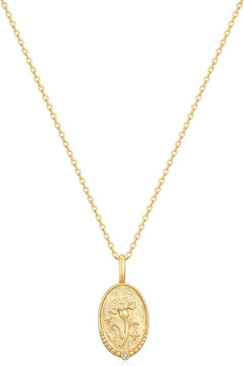 Immagine prodotto Glanzstücke München Collana da donna fiore di nascita gennaio garofano - 37180 (Argento, 40 - 45 cm)