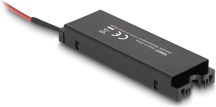 Actual product image Delock Heat sink with fan for M.2 SSD 2280 black