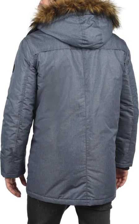 Actual product image Solid Octavus Men's Parka Outdoor Jacket Winter Coat With Teddy Fleece And Fur Hood With Hood (L)