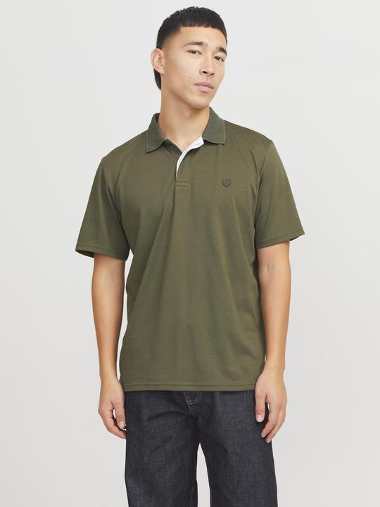Image du produit Jack & Jones Einfarbig Hemdkragen Poloshirt Poloshirt (XXL)