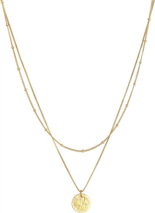 Elli Kugel, Layer, Organic, Plättchen (925er Sterling Silber, 40 - 45 cm)