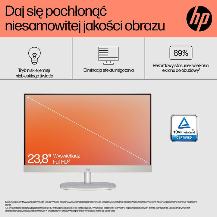 Actual product image HP AIO 24-cr0008nw Athlon Silver 7120U 23.8 FHD AG IPS 8GB DDR SSD5256 Radeon 610M Win11 2Y Shell Wh (AMD Athlon Silver 7120U, 8 GB, 256 GB)