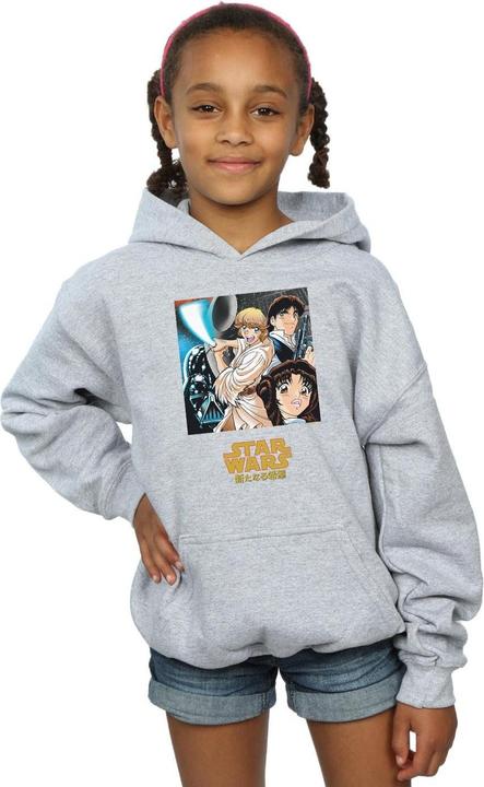 Actual product image Star Wars Girls Anime Poster Hoodie (140, 146)