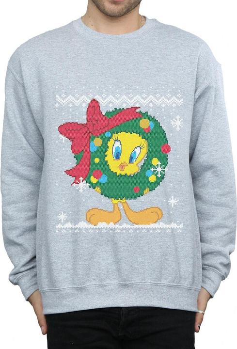 Produktbild Looney Tunes Tweety Pie Christmas Fair Isle Sweatshirt (XL)